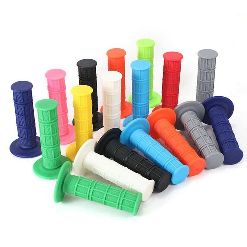 DKMOTORK 0178 ATV Motorcycle Grips Rubber Non Slip 7/8 Inches Universal for Sports Street Bikes Light Blue - Image 2